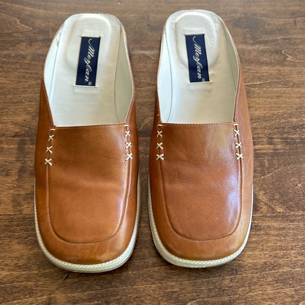 Mezlan Women's Chestnut Brown Mills 523 Mules Size 8